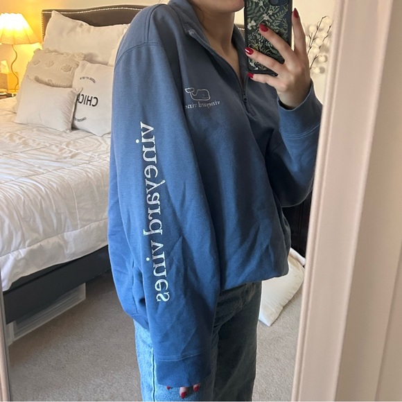 Vineyard Vines Blue Quarter Zip - Picture 5 of 6